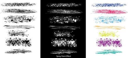 Design Elements of Spray Paint Effect, Paint Splatter Texture vector