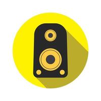 Speaker icon. Loudspeaker illustration. Flat design style. vector
