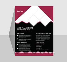 Modern business flyer design. Creative unique design. vector