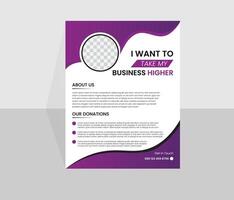 Creative business flyer design and professional design vector