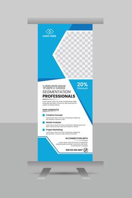 Business roll-up banner design marketing template. Creative modern banner design.