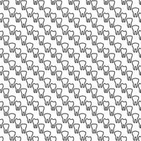 Seamless pattern with teeth, line drawing on dental theme vector