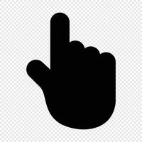 Hand cursor icon. Hand clicking icon. Finger cursor icon. Cursor icon. hand pointer vector