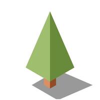 Isometric tree. Tree isometric elements. Isometric tree element for landscape design. Park element vector