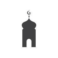 mosque flat design vector