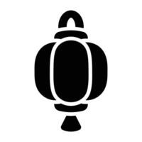 Simple Chinese New Year glyph icon. The icon can be used for websites, print templates, presentation templates, illustrations, etc vector