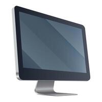 monitor icon, desktop monitor, desktop computer isolated vector