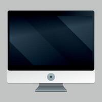 monitor icon, computer screen, computer monitor isolated vector