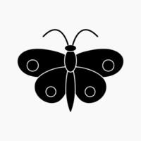 Design Illustration graphic of butterfly solid icon. Suitable for anything related to animals vector