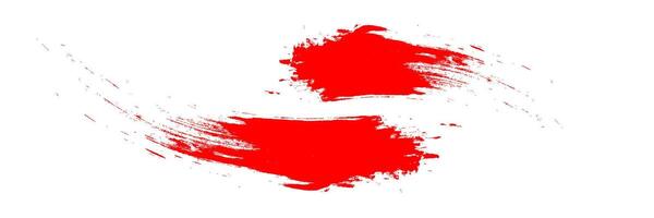 A red paint splatter on a white background vector
