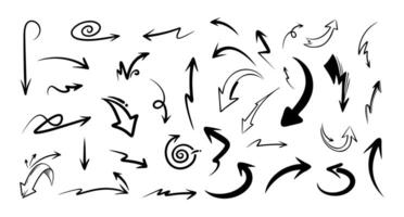 a collection of arrow images with various exciting forms of pareasi vector