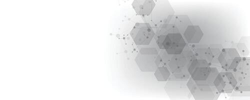 hexagon technology background. vector