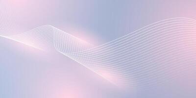 Abstract grey background with dynamic glowing wavy lines. Digital future technology concept vector