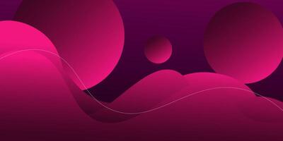 Dynamic pink textured banner background design in 3D wave style with bright colors. Eps10 vector