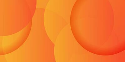 Abstract 3D orange circle background with simple design. Dynamic shape pattern background. Eps10 vector