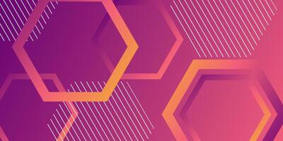 Abstract geometric 3D background with bright color design. Colorful hexagon pattern elements. Eps10 vector
