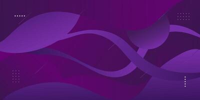 Abstract dark purple 3D wave geometric background. Wave color background with circle pattern design. Liquid shape composition. Eps10 vector