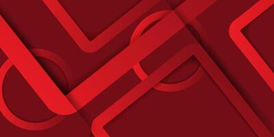 Abstract dynamic red gradient geometric fluid shape background. eps10 vector