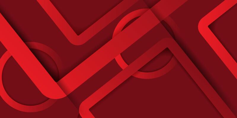 Abstract dynamic red gradient geometric fluid shape background. eps10
