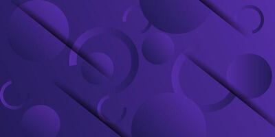 Abstract minimalist dark purple 3D background with simple circle pattern. Cool design. Eps10 vector