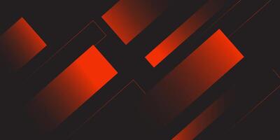 Abstract bright orange 3D background with dynamic shadow overlapping pattern on dark background. Eps10 vector