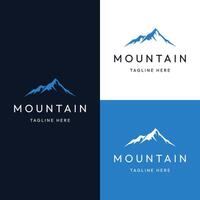Antarctic iceberg logo template design, with a simple concept. vector