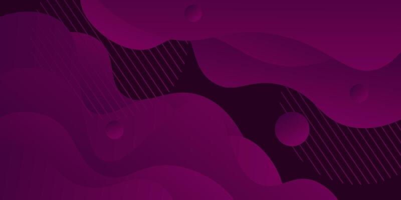 Abstract dark purple 3D wave geometric background. Background with wave pattern design. Liquid shape composition. Eps10