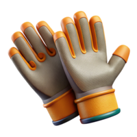 3D Render of Work Gloves png