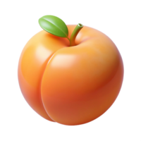 3D Render of a Peach png
