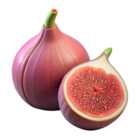3D Illustration of Figs, Ripe and Juicy png