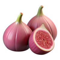 3D Render Figs Fruit Illustration png