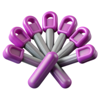 Purple and Gray 3D Render Abstract Background png