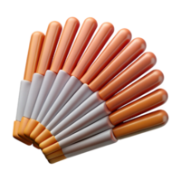 3D Render Orange and Grey Cylinders Abstract Background png