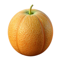 3D Render of a Cantaloupe Melon png