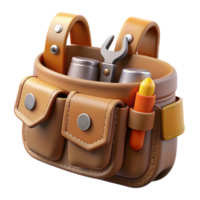3D Render of a Tool Bag png