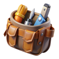 3D Render of a Tool Bag png