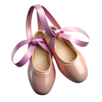 Pink Ballet Slippers 3D Render png