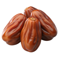 3D Render of Four Dates Fruit png