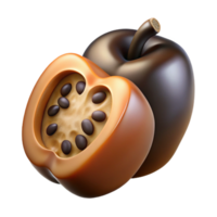 3d render do chocolate maçãs png