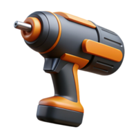 3D Render of Modern Cordless Drill png