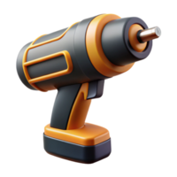 3D Model of Cordless Drill png
