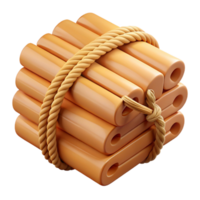 3D Render of Tied Cylinders png