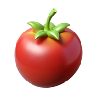 3D Render of a Red Tomato png