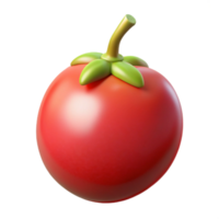 3D Render of a Red Tomato png