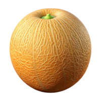 3D Render of a Cantaloupe Melon png