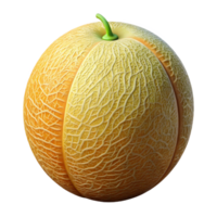 3D Render of a Cantaloupe Melon png