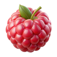 3D Render Raspberry Fruit Illustration png