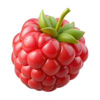 3D Render of a Single Raspberry png
