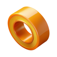 Orange and Gold 3D Ring Abstract Background png