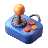 3D Render Retro Joystick Game Controller png